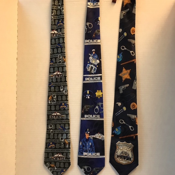Steven Harris Other - Three Steven Harris Ties with Police Themes